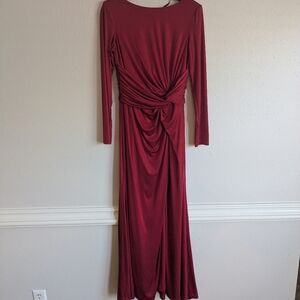 Vince Camuto Deep Red Long Sleeve Dress